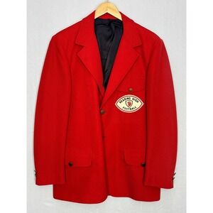 Reading PA High Football Blazer Jacket Mens Red Long Sleeve School Patch Vintag